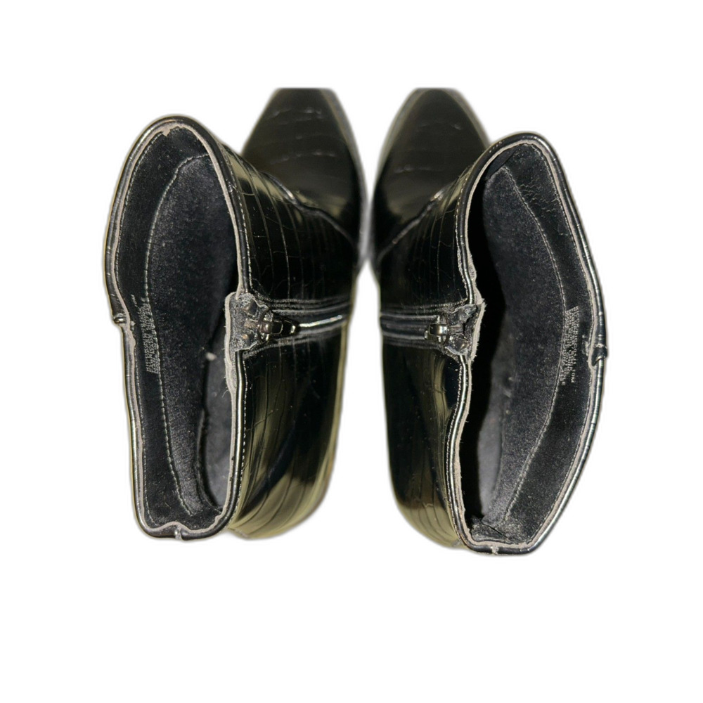 KICCK Madden Girl Black Ankle Boots Faux Leather - Picture 6 of 8